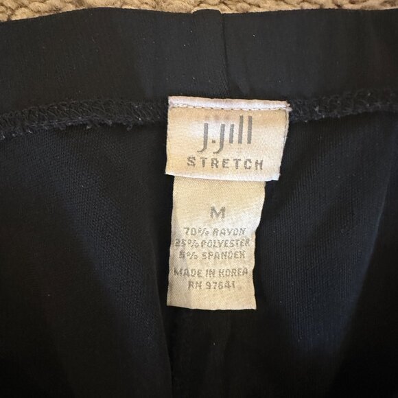 J.Jill Stretch Black Pull-On Pants – Size M - Picture 3 of 4
